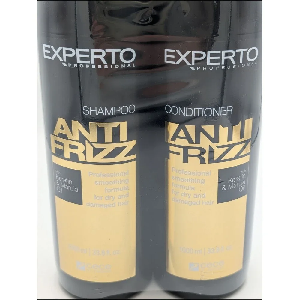 Experto Anti Frizz Shampoo & Conditioner Duo Keratin And Marula Oil